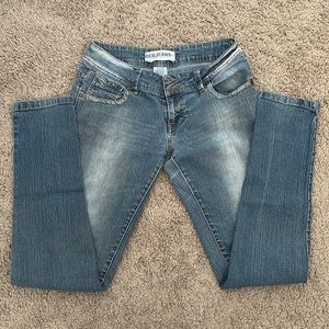 DEB Jeans Skinny with light wash on the knee size 7